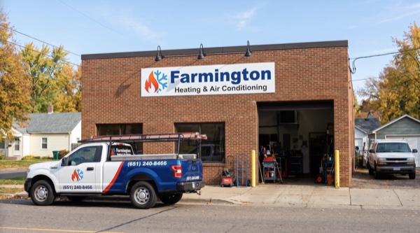 Farmington Heating & Air Conditioning service vehicle — ready for HVAC service in Farmington, MN